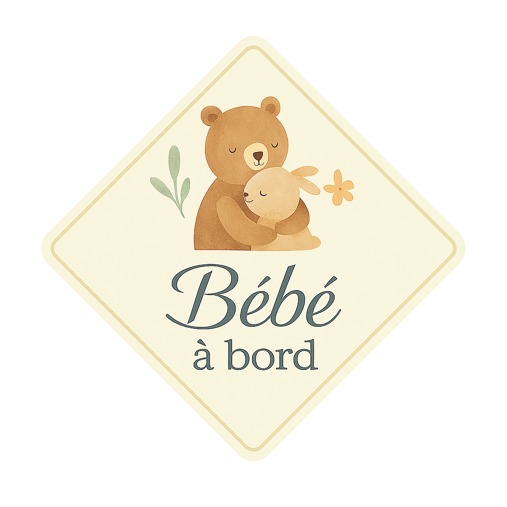 Panneau “Bébé à bord” – Version poétique et personnalisable