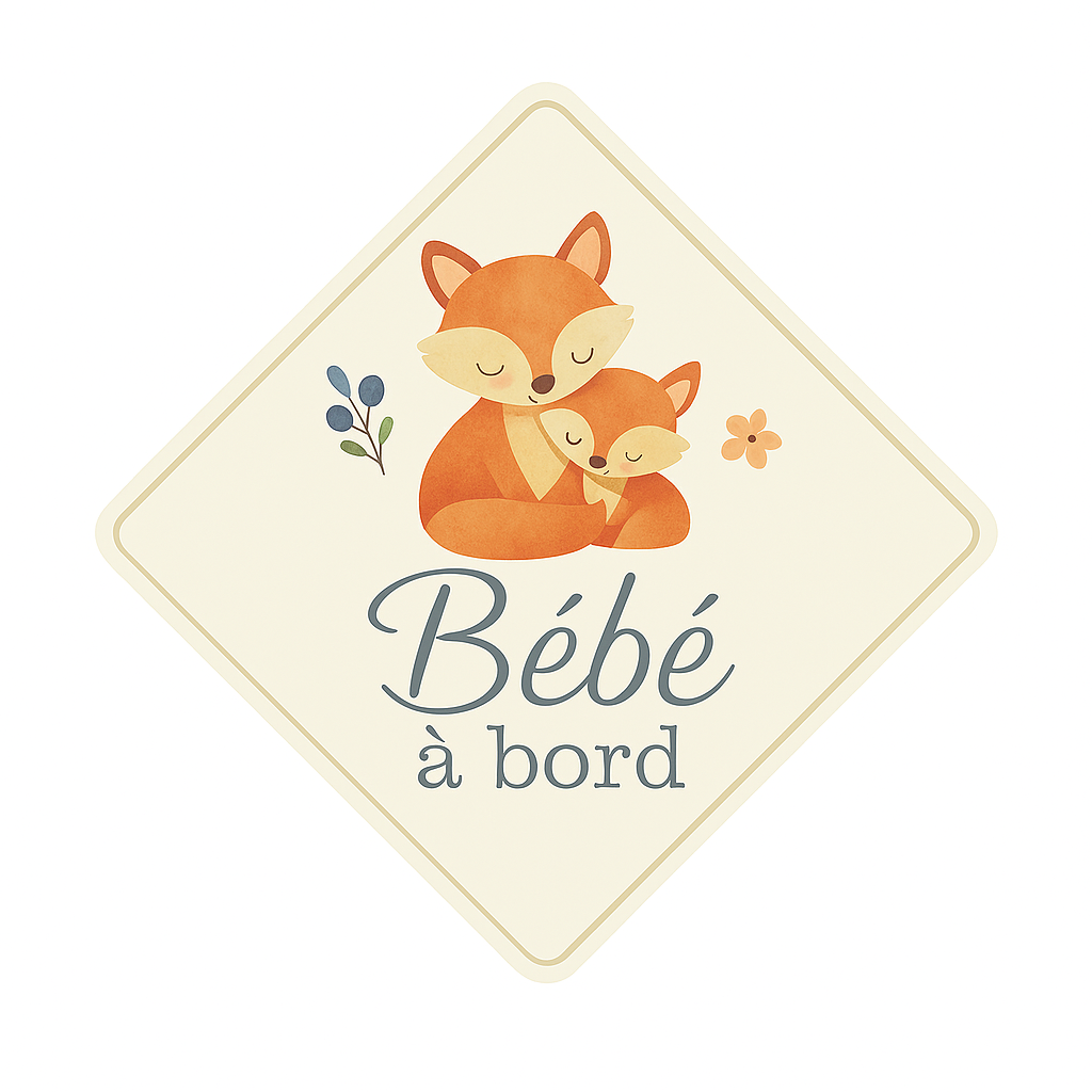 Panneau “Bébé à bord” – Version poétique et personnalisable