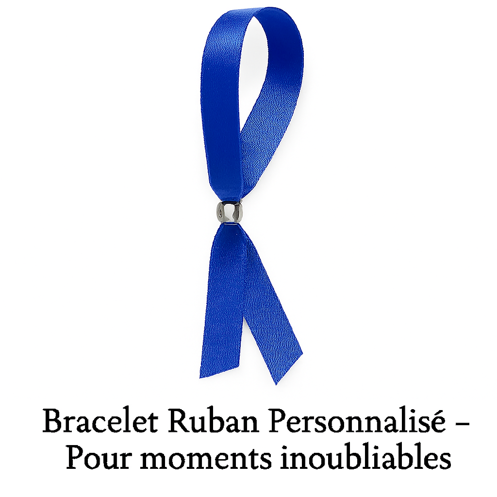🎀 Bracelet Ruban Personnalisé – Pour moments inoubliables