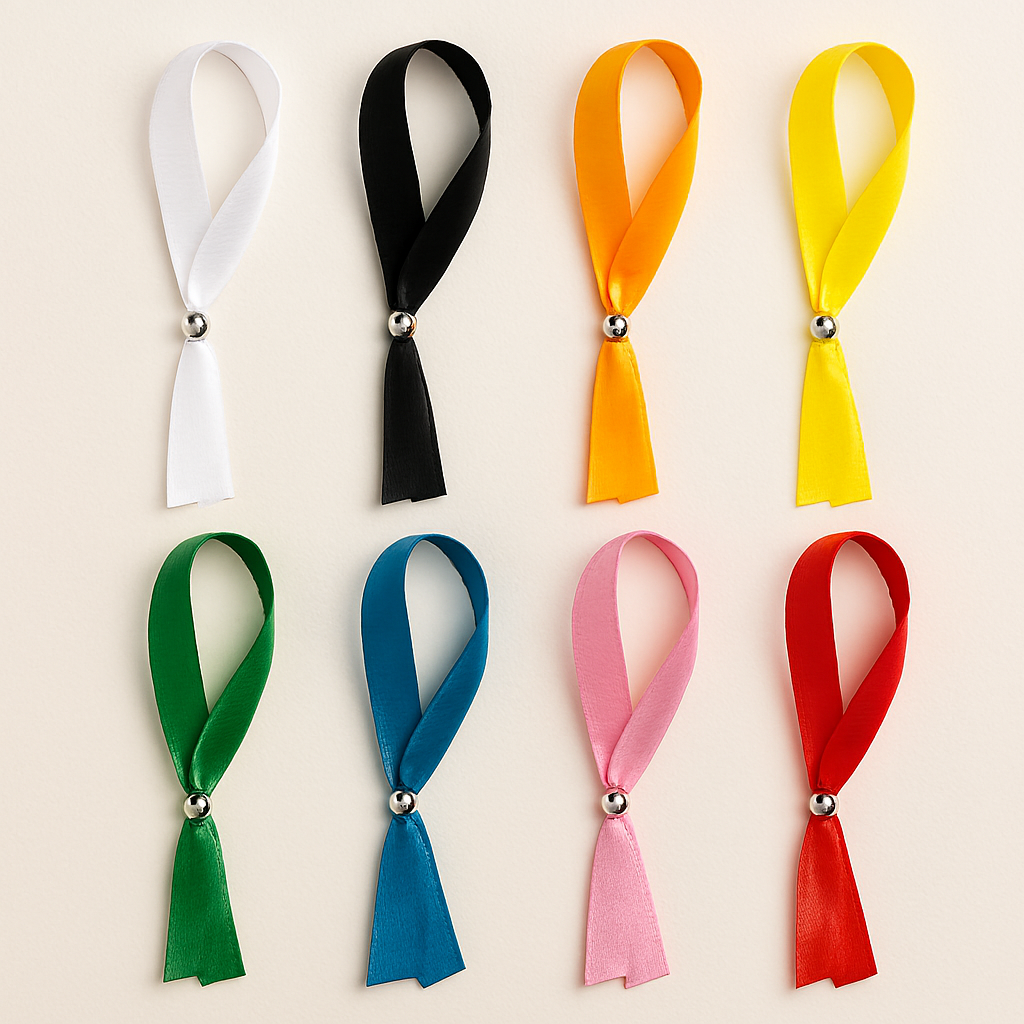 🎀 Bracelet Ruban Personnalisé – Pour moments inoubliables