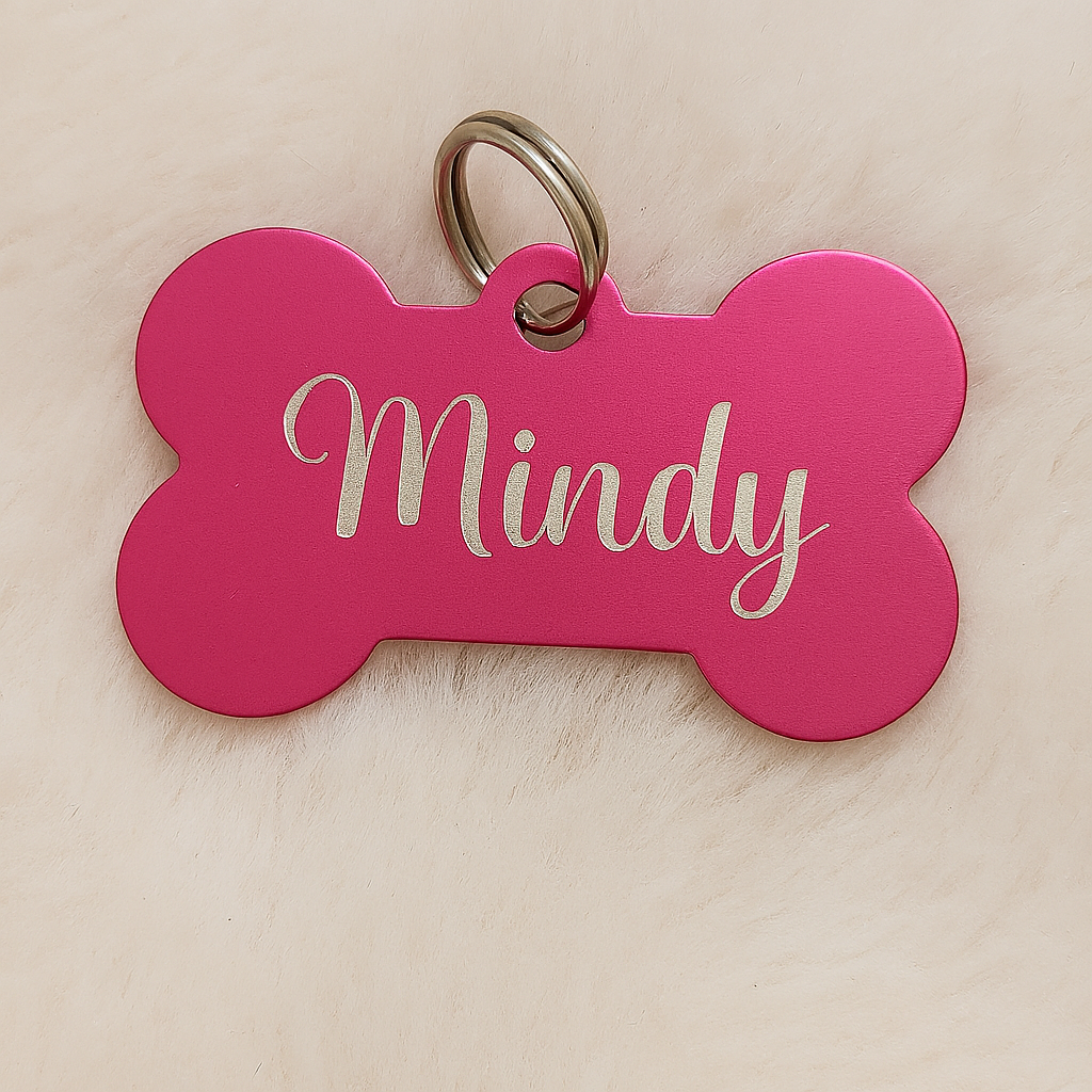 🐾 Médaille personnalisée pour animaux – Gravure laser haute qualité