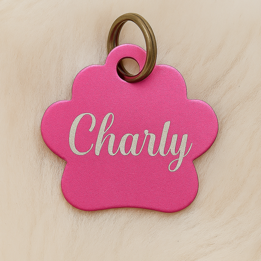 🐾 Médaille personnalisée pour animaux – Gravure laser haute qualité