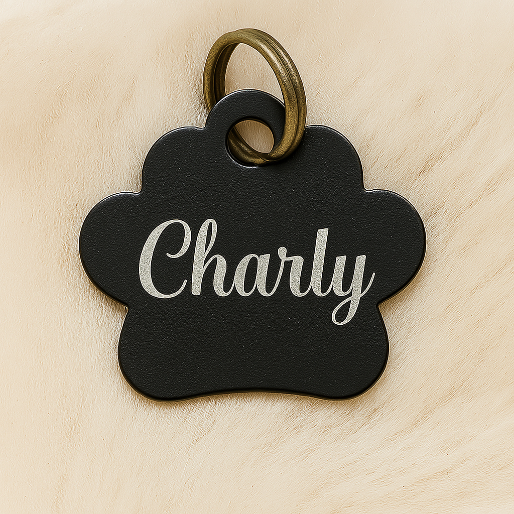 🐾 Médaille personnalisée pour animaux – Gravure laser haute qualité