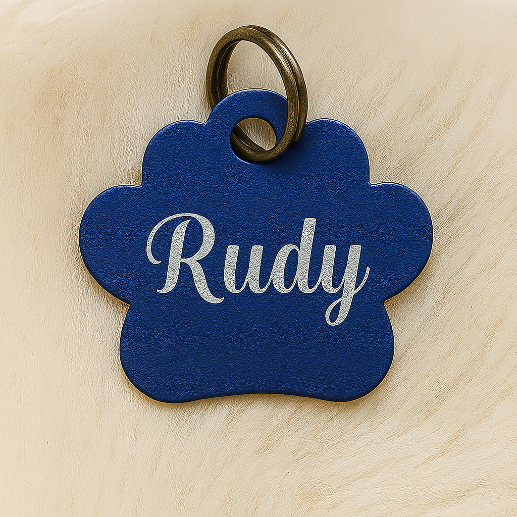 🐾 Médaille personnalisée pour animaux – Gravure laser haute qualité