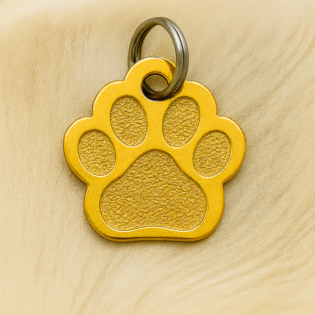 🐾 Médaille personnalisée pour animaux – Gravure laser haute qualité