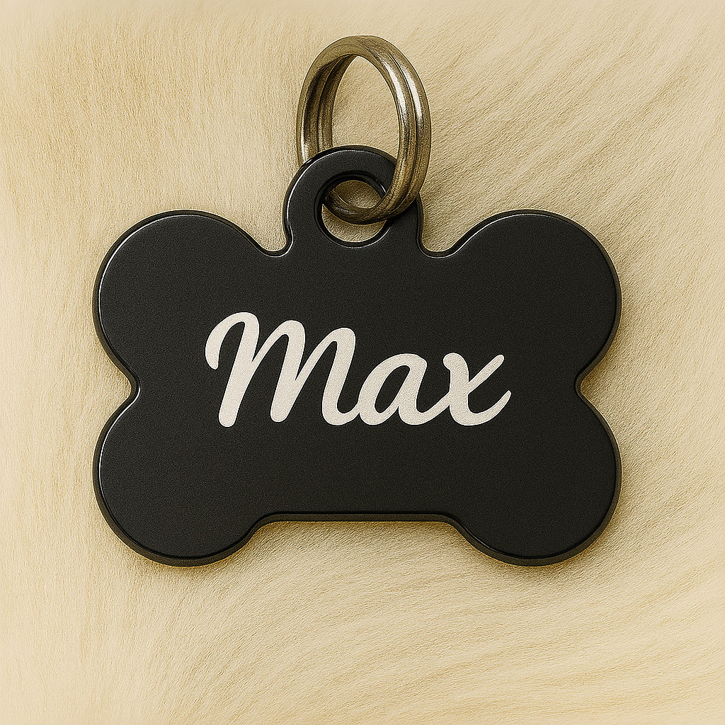 🐾 Médaille personnalisée pour animaux – Gravure laser haute qualité