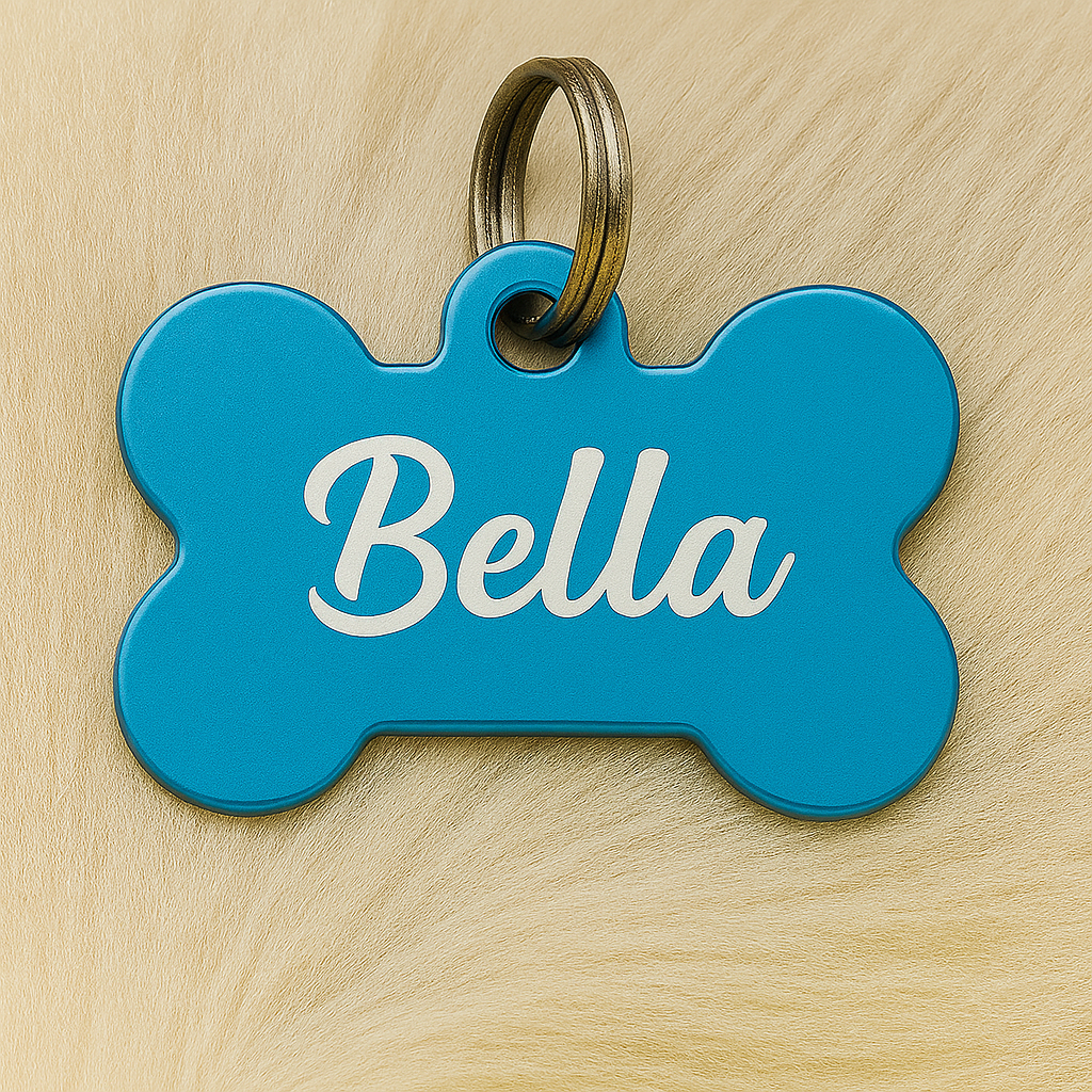 🐾 Médaille personnalisée pour animaux – Gravure laser haute qualité