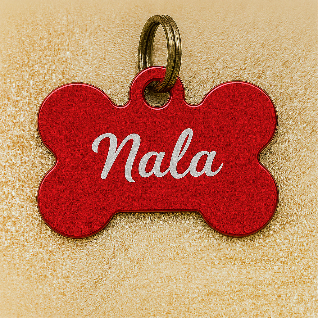 🐾 Médaille personnalisée pour animaux – Gravure laser haute qualité