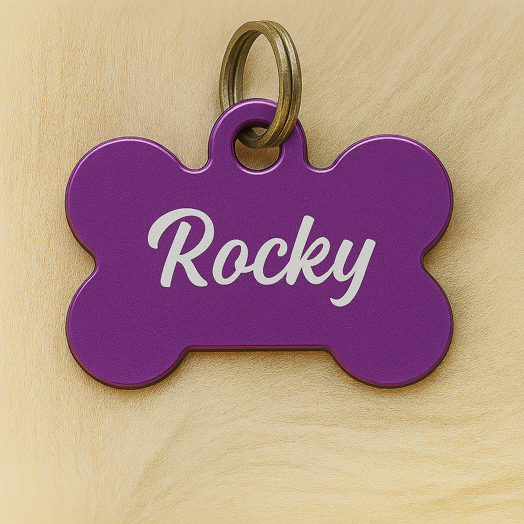 🐾 Médaille personnalisée pour animaux – Gravure laser haute qualité