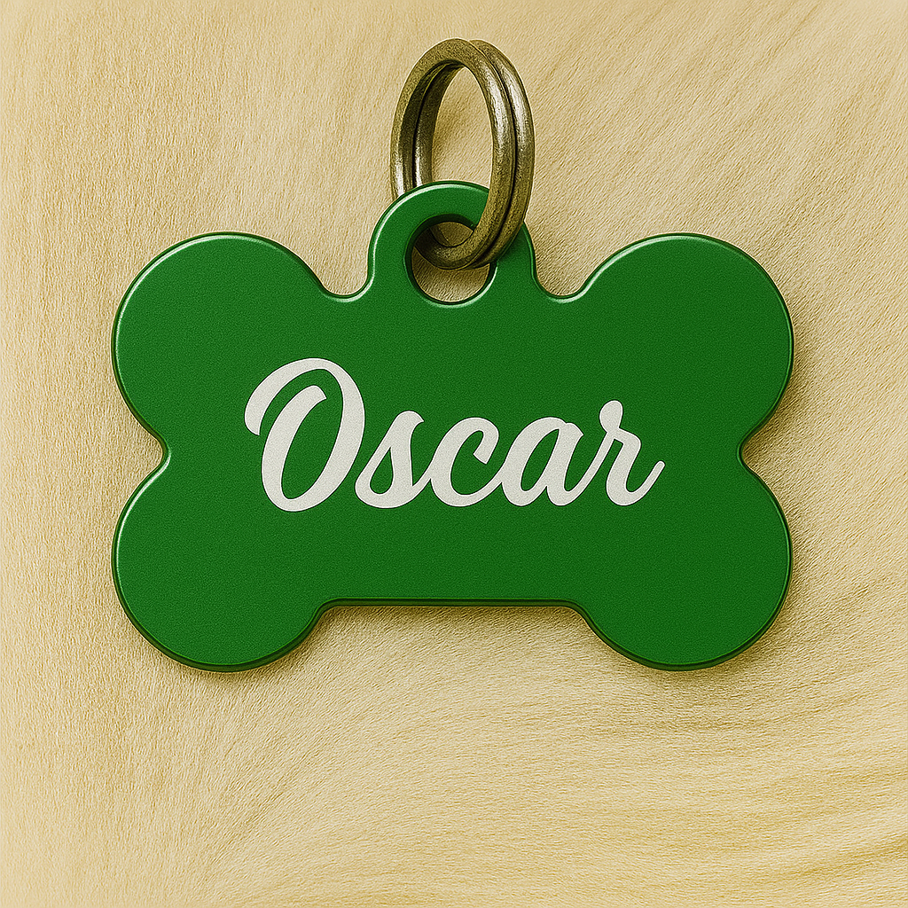 🐾 Médaille personnalisée pour animaux – Gravure laser haute qualité
