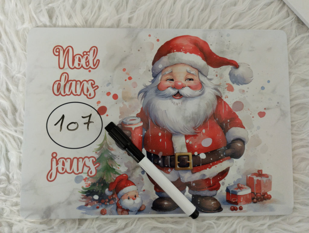 🎄 Tableau Compte‑à‑Rebours de Noël – Format A4