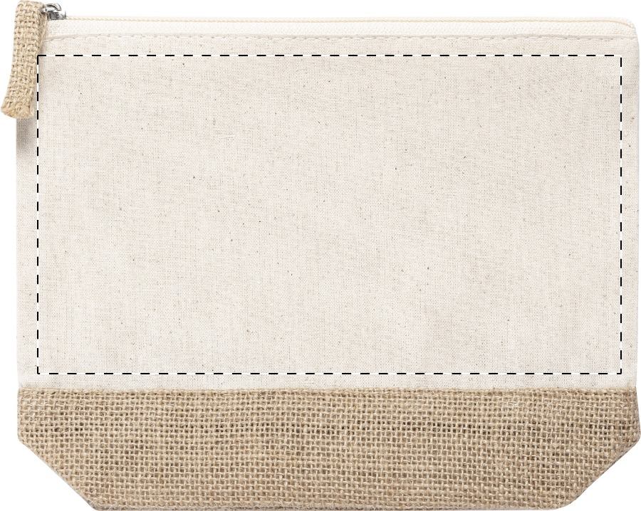 ✨ Trousse tendance en coton et jute – personnalisable