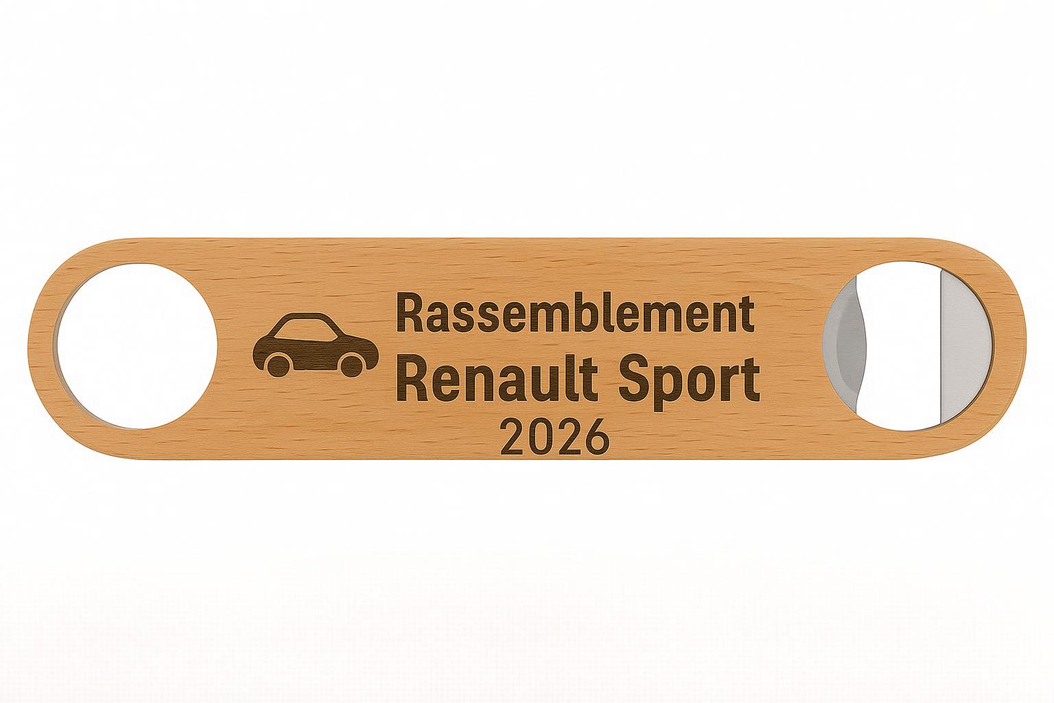 Décapsuleur en bois – Gravure personnalisée