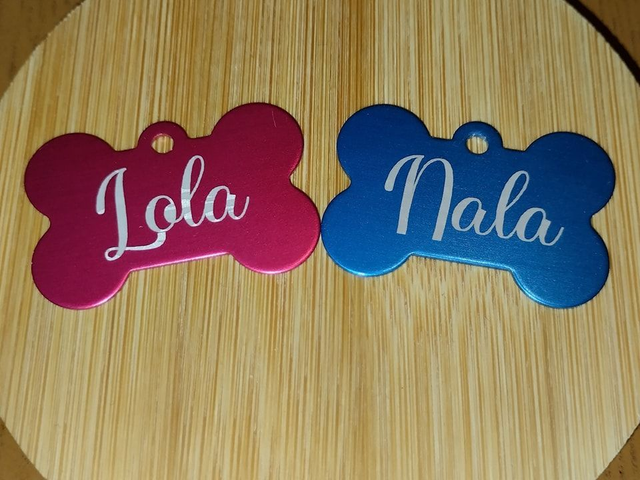 🐾 Médaille personnalisée pour animaux – Gravure laser haute qualité