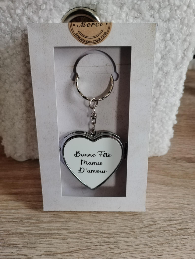 Porte-clé miroir – Personnalisée